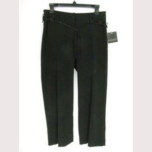 Apostrophe Stretch Capri Pants Size 2 Black
